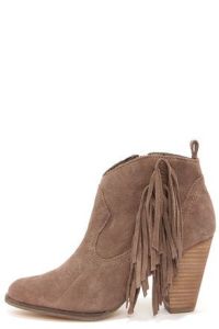 fringe booties